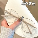 学生高颜值眼镜女文艺素颜圆脸防蓝光高级感框架眼镜眼镜框男