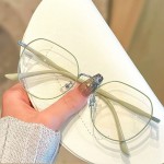 学生高颜值眼镜女文艺素颜圆脸防蓝光高级感框架眼镜眼镜框男