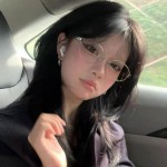 韩版纯欲风椭圆半框金属防蓝光平光镜女方圆脸高级感