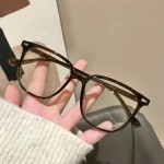 新款方框橄榄绿复古眼镜框 小红书ins防蓝光镜架男女款平光
