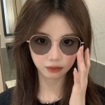 时尚男女款成品平光度数潮流大框眼镜框架感光变色片舒适轻便