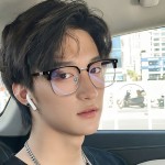 男款半框斯文优雅眼镜学生眼镜框平光镜理工防蓝光