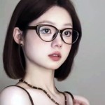 方圆素颜猫眼框架平光镜高级眼镜透茶个性