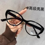 新款高级感美式复古眼镜高清防蓝光女士平光镜韩版