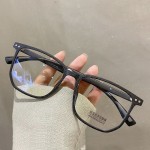 时尚潮流大框眼镜女 高级感素颜神器ins防蓝光茶色显脸小眼睛镜架