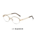 金丝大框高智感眼镜高颜值素颜光感显瘦眼镜框防蓝光光学镜架