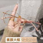 女款平光镜小框眼镜批发精致显瘦复古高级感防蓝光款A