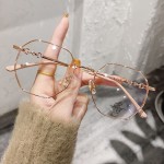 女款平光镜小框眼镜批发精致显瘦复古高级感防蓝光款A