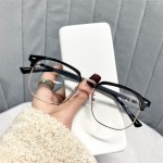 防蓝光平光眼镜理工男款眼镜高清护眼女款半框眼镜框镜架