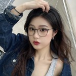 新款轻盈素颜椭圆框眼镜女防蓝光眼镜不挑脸网红款框架潮