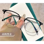 韩版眉毛半框眼镜时尚金属框架女高级百搭优雅