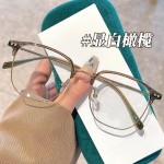 韩版眉毛半框眼镜时尚金属框架女高级百搭优雅