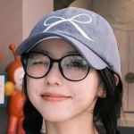 韩系圆框眼镜女 素颜神器防蓝光高级感ins风