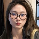 韩系圆框眼镜女 素颜神器防蓝光高级感ins风