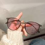欧美ins风感光变色眼镜女款平光镜抖音直播爆款