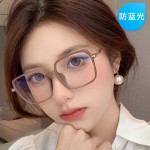 磨砂咖防蓝光眼镜框韩版潮