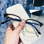 眼镜防蓝光校园风新款半框眉毛框架眼镜男学生