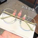 女生素颜纯欲风眼镜超轻韩版大框瘦脸眼镜框架B