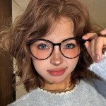 美式复古猫眼镜女豹纹玳瑁色大框防蓝光平光镜素颜神器眼镜架
