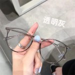 摩卡棕色眼镜ins镜框女生防蓝光风抖音爆款平光眼镜