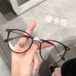 摩卡棕色眼镜ins镜框女生防蓝光风抖音爆款平光眼镜