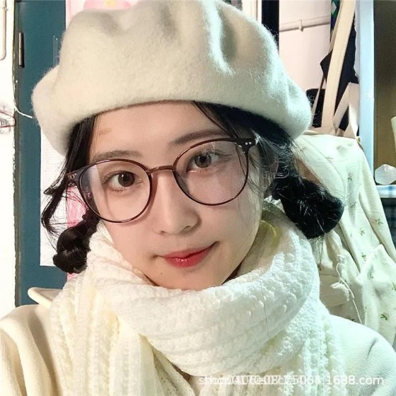 摩卡棕色眼镜ins镜框女生防蓝光风抖音爆款平光眼镜