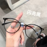 摩卡棕色眼镜ins镜框女生防蓝光风抖音爆款平光眼镜