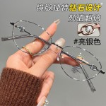 ins复古猫眼镜时尚显年轻平光镜女防蓝光素颜眼镜框