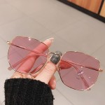 新款高颜值变色眼镜日夜两用高级感韩版显瘦圆框镜防蓝光