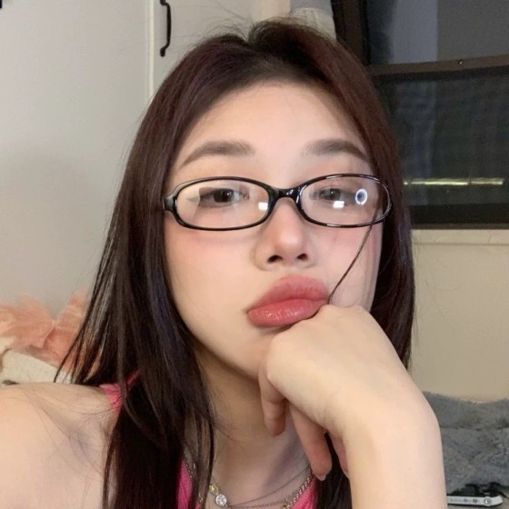 新款素颜辣妹Y2K小框复古椭圆渐变眼镜框红色平光镜凹造型摆拍女