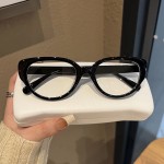 韩范复古防蓝光眼镜猫眼流行平光镜女潮流个性时尚眼镜框