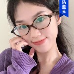 复古平光镜素颜书眼镜呆子椭圆眼镜框小框架女抖音同款韩系