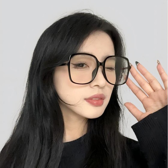 防蓝光眼镜大框眼镜框大脸显瘦镜框女款