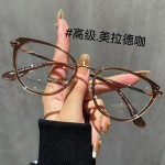 欧美复古猫眼女士专业镜片平光镜小框眼镜