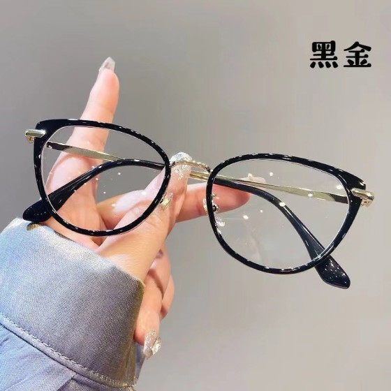 欧美复古猫眼女士专业镜片平光镜小框眼镜