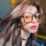 大方框茶色墨镜女款太阳眼镜圆脸显脸小太阳镜框批发大框UV400
