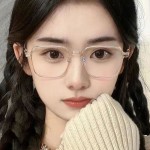 女款近视眼镜日系原宿风文艺范经典复古大框防蓝光平光眼镜框镜架