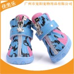 佳美乐新款透气网料运动鞋子斑马纹时尚耐磨防滑牛筋鞋宠物狗鞋