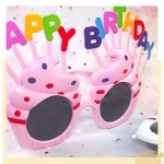 生日快乐派对生日眼镜闺蜜聚会拍照道具个性搞怪墨镜装饰儿童生日