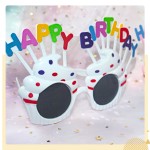 生日快乐派对生日眼镜闺蜜聚会拍照道具个性搞怪墨镜装饰儿童生日