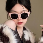粉色墨镜女超好看的凹造型网红显脸小遮阳防紫外线方形太阳眼镜女
