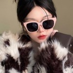 粉色墨镜女超好看的凹造型网红显脸小遮阳防紫外线方形太阳眼镜女