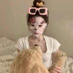 粉色少女心眼镜ins风美式网红拍照y2k甜酷风墨镜女新款辣妹太阳镜