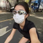 未来科技感银色框墨镜辣妹欧美风骑行太阳眼镜网红男女蹦迪曲面镜