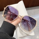 潮流时尚GM太阳镜女款大框高级感墨镜遮阳防紫外线太阳眼镜框批发
