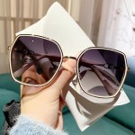 潮流时尚GM太阳镜女款大框高级感墨镜遮阳防紫外线太阳眼镜框批发