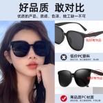 新款偏光墨镜高级感太阳眼镜金属铰链男女同款复古简约太阳镜批发