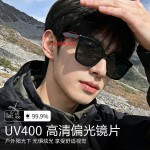 新款偏光墨镜高级感太阳眼镜金属铰链男女同款复古简约太阳镜批发