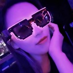 码赛克发光眼镜led无线蹦迪闪光EL眼镜派对舞会酒吧演唱会电音节