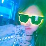 码赛克发光眼镜led无线蹦迪闪光EL眼镜派对舞会酒吧演唱会电音节